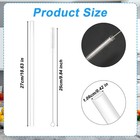 Peutier 6pcs Replacement Straw For Yeti 42oz  Reusable Plastic Drinking Straws