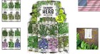 Indoor outdoor Herb Garden Variety Pack - 12 Heirloom   Non-gmo Seeds Collection