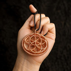 Flower Of Life Tensor Pendant  Handmade Pure Copper Energy Pendant  Tensor Ring 