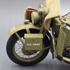 Franklin Mint 1942 Harley-davidson Wla Military Motorcycle 1 10 Diecast As Is