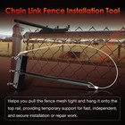 Chain Link Fence Heavy Duty Top Rail Fabric Hanging Tool W  Hook   Rail Bracket