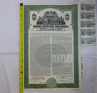 Old 1953 Maine Central Railroad Company  1000 Bond Stock Certificate 5 1 8 