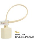 New  Rj45 To Rj11 Converter Adapter Connector M f Cable  cream 4 Pack 