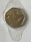 2023 Uk King Charles Iii Atlantic Salmon Fish 50p Coin Bu With Privy Mark Uncerc