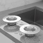 2pcs Bathtub Drain Hair Strainer Hair Catcher Stainless Steel Floor Drain Cover