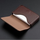 Pu Leather Business Card Holder Pocket Wallet Case With Magnetic Closure