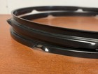Pair Of 16   6lug Black Floor Tom Hoops  Nice  No Warps Or Bends   Drumming