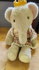 Vintage Babar Elephant 1977 Eden Plush Floral Dress Queen Celeste   2 Books