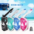 Diving Snorkel Face Mask Scuba Goggles Snorkelling Swimming Underwater Anti Fog