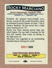 Rocky Marciano World Heavyweight Boxing Champ  Fan Club Serial   300   Nm  Cond 
