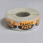 Family Pack Label Grocery Market Stickers 0 75  X 1 375  500 Count Roll