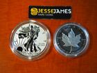 2019 W Enhanced Reverse Proof Silver Eagle Maple Leaf Pride Of Two Nations Set