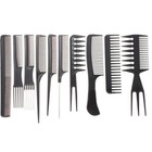 10pcs Pro Hair Styling Hairdre Brush Combs Plastic Barbers Brush Combs Set