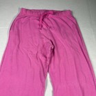 Victorias Secret Pink Y2k Logo Sweatpants Causal Fleece Sweats Lounge Raw Hem S