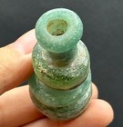 Unique Ancient Roman Glass Bottle  With Patina Circa 1st - 2nd Century Ad