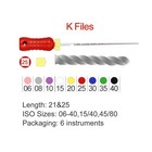 Dental Endo Root Canal Files Hand Use K-files Stainless Steel 21mm 25mm 31mm