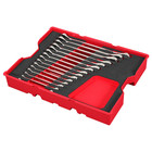 Milwaukee Tool 15 Piece Metric Ratcheting Combination Wrench Set With Tray For P