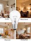 A19 150 Watt Incandescent Light Bulbs - Shatter Resistant - A19 150 Watt