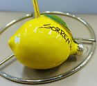Sorrento Lemon 3 1 2       Lemon Ornament Made painted By Hand In Italy