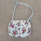 Vera Bradley Floral Small Crossbody Bag Zip Closure 