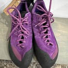 Climb X-factor Climbing Shoes Violet   Black Lace Up Hemp Lining Women Sz 11 Nwt