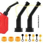 Universal Gas Can Spout Replacement Kit - 3 Packs  Leakproof Nozzles   Filters