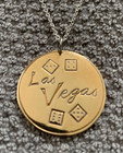 Vintage Las Vegas Casino Token Necklace  New Chain   Free Shipping