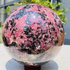 Natural Rose Grey Stone Quartz Ball Crystal Healing Sphere Gemstone 2820g
