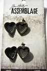 Heart Lockets Tim Holtz Assemblage 2 Piece Locket Set Tha20071 New 