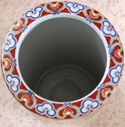 Magnificent Vtg Chinese Porcelain Umbrella Stand Vase Famille Jaune W Gold Gilt