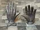 2 Cast Iron Hand Wall Hooks Hangers Bathroom Kitchen Towel Coat Hat Home Decor