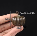 Brass Pumpkin Animal Statue Small Tabletop Figurine Home Decor Gifts