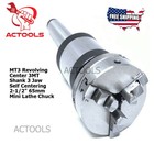 3mt Revolving Center 3mt Shank Self Centering 3 Jaw 65mm 2-1 2  Mini Lathe Chuck