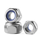 Fine Pitch Nyloc Nuts A2 Stainless Steel Fine Thread Nylon Lock Nuts M8 - M20