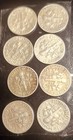 Lot Of 8 Mixed Date Dimes  90  Silver 