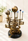 Vintage Brass Orrery Model 18  Mechanical Solar System Sculpture  Astronomy Gift