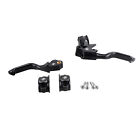 Black Easy Pull Clutch Brake Levers For Harley 96-17 Dyna Fxdc Fxdb Fxdf Fxdwg 