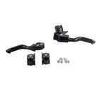 Black Easy Pull Clutch Brake Levers For Harley 96-17 Dyna Fxdc Fxdb Fxdf Fxdwg