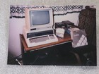 Vintage 1985 Photo Zenith 100 Computer Work Station Desk Floppies Documentation