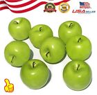 12   Green Artificial Apples Fake Fruit Lifelike Apples Table Kitchen Decor Usa