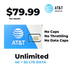 Unlimited Internet Data Plan At t Activated Sim Card 5g 4g Lte Rental Service
