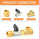 8pcs 1 4 Inch Npt Brass Pipe Fitting  Female And Male Thread Mini Ball Valve  Ba