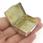 900 Silver Antique Art Deco Hungary Rectangular Pill   Tobacco Snuff Box