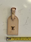 Luis Vuitton Vachetta Cowhide Logo Luggage Tag With Coa