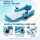 Rechargeable Dual Motor Water Lounger inflatable Pool Raft Dual Motors  2 Storag