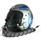 Hgu-33 Top Gun Iceman Flight Helmet Movie Prop Pilot   Mbu-12 Oxygen Mask