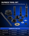 18pcs Wheel Bearing Remover Installer Puller Tool For Harley Davidson Vt102 1  