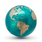 Scarce 2020 Barbados  5 Blue Marble  Planet Earth Sphere 3 Oz  Fine Silver Coin