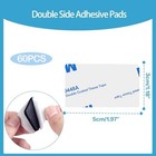60pcs 3mm Double Sided Adhesive Pads  Heavy Duty Double Sided Sticky Tape For Wa