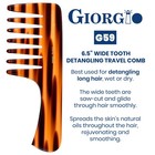 Giorgio G59 Extra Wide Tooth Detangler Comb  Large 1 Pack  Travel 